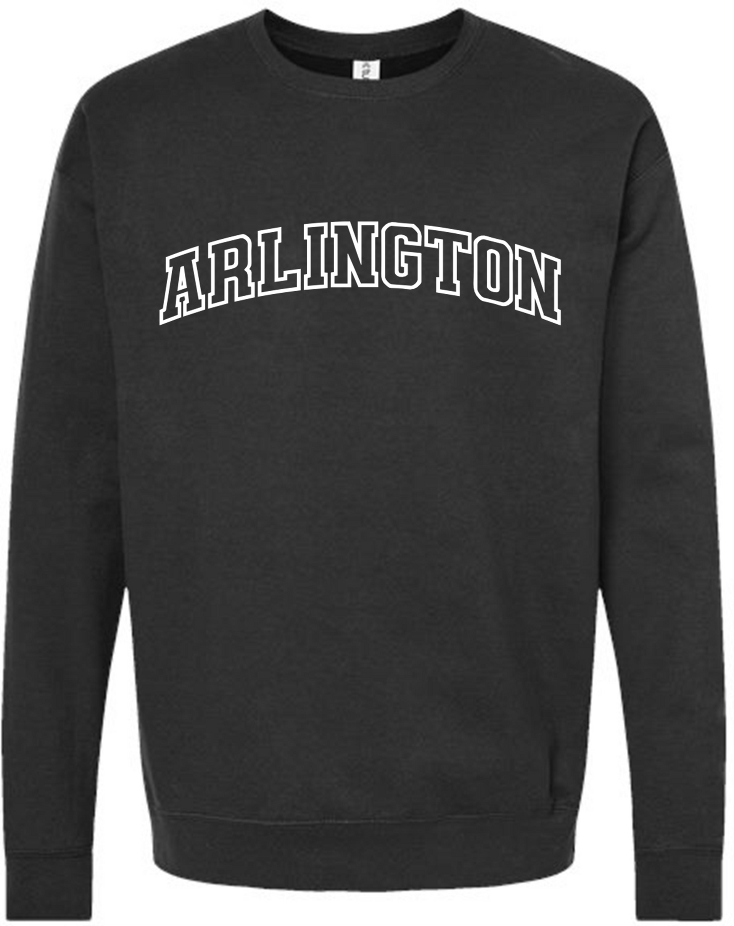 Arlington, TX Block Letter Crewneck Sweater