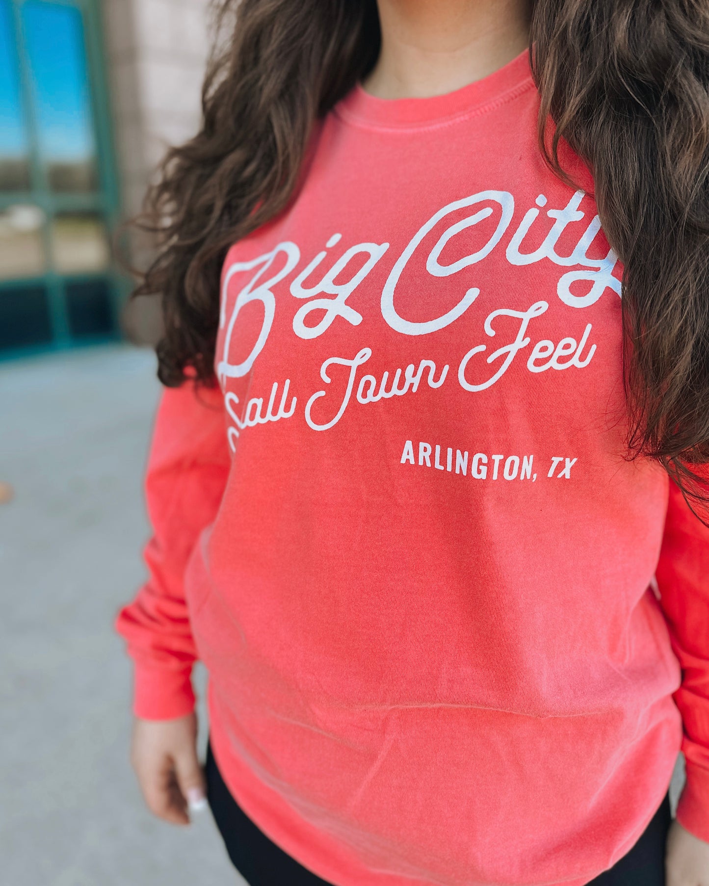 Big City, Small Town Feel Long Sleeve Arlington, TX Tee