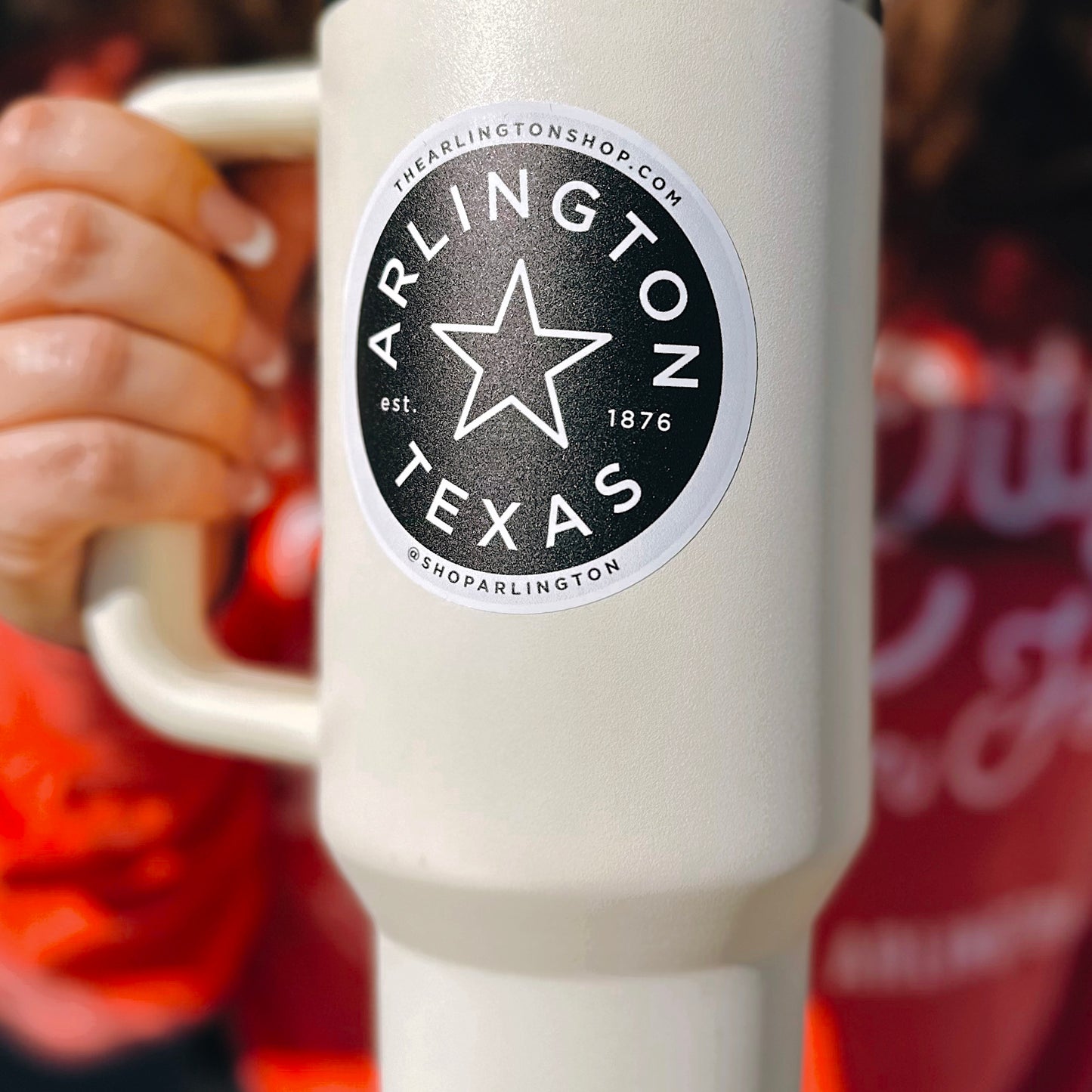 Arlington, TX Round Sticker