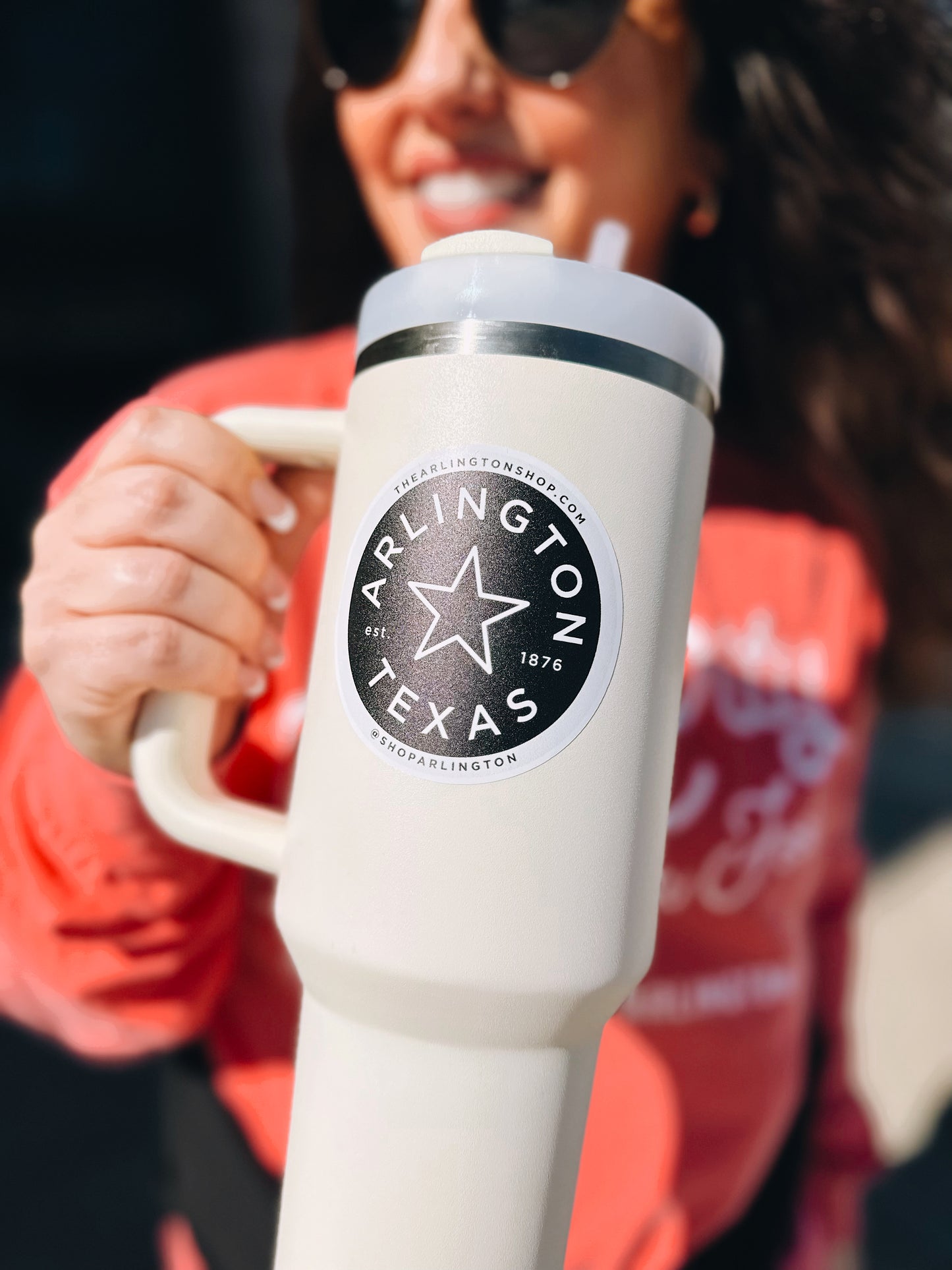 Arlington, TX Round Sticker