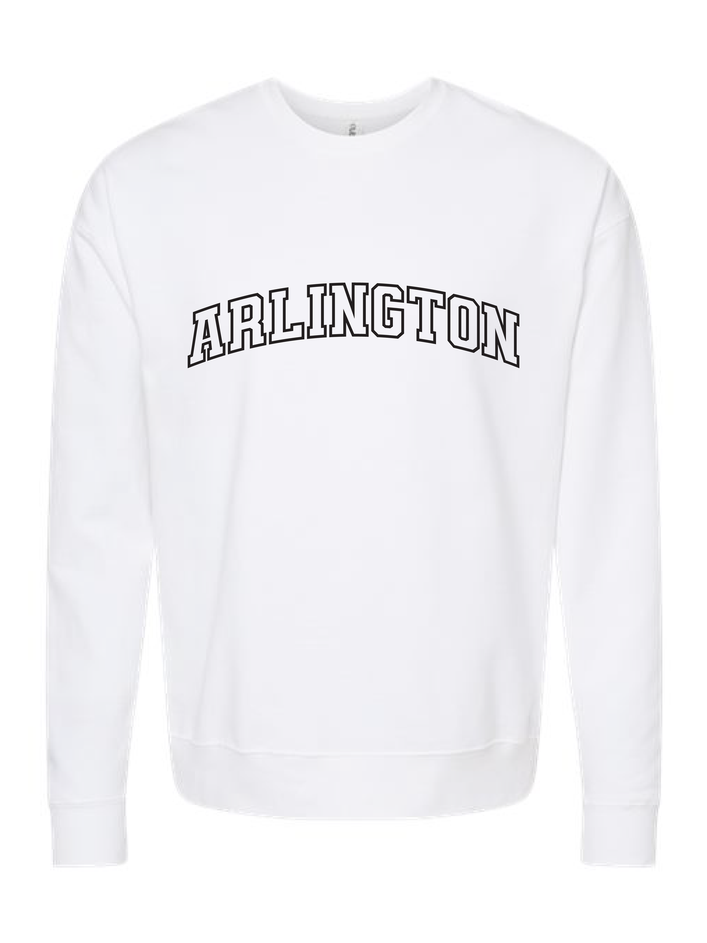 Arlington, TX Block Letter Crewneck Sweater